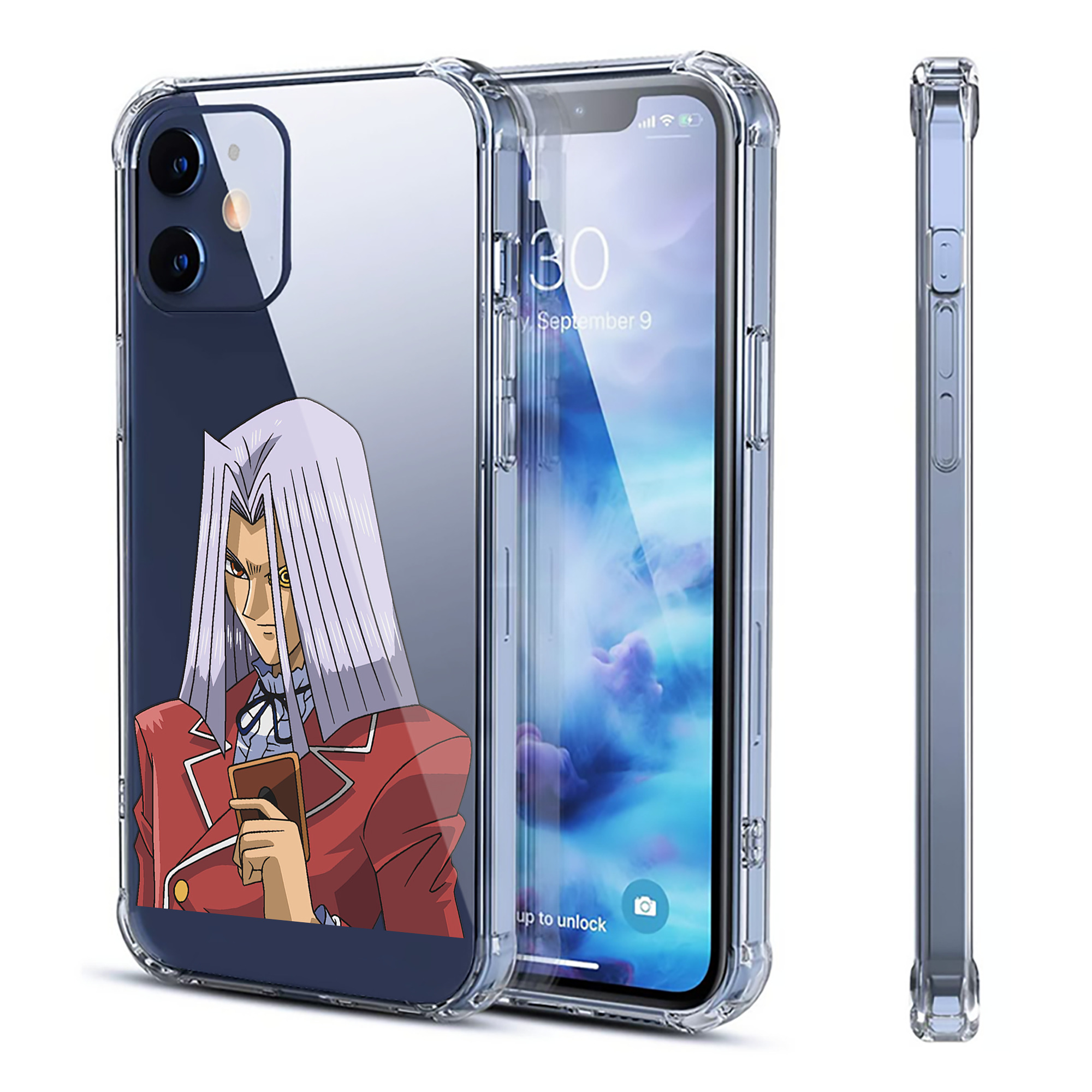 （画像用） 遊☆戯☆王 Yu-Gi-Oh! 【iPhone 12シリーズ対応】透明スマホケース（クリアソフトケース）